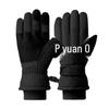 Touchscreen Heated Velvet Ski Gloves - Winter Outdoor Sports for Adults