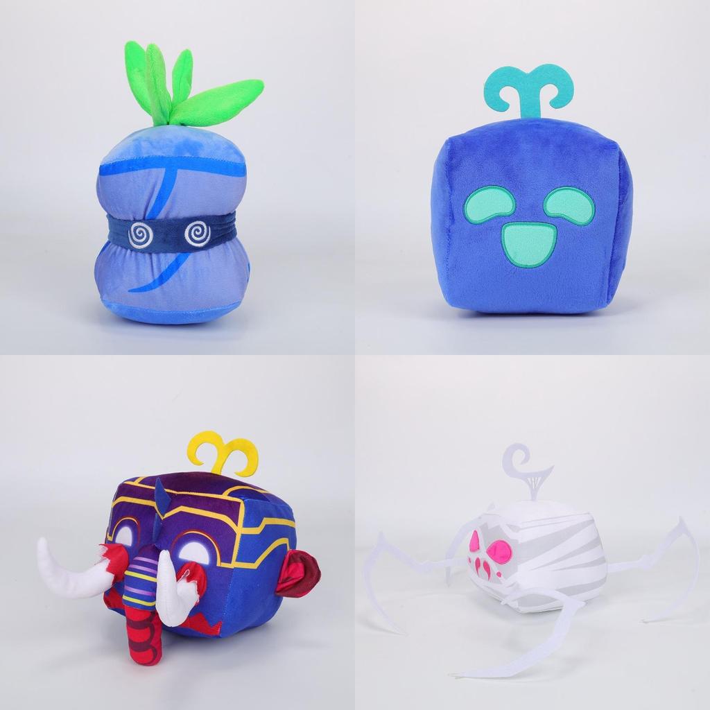 Soft Plush Blox Fruits Toy With Customizable Design Purple Box