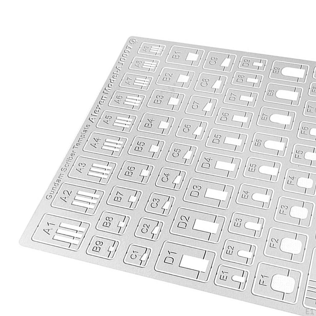 Line Carving Auxiliary Ruler Hobby Model Craft Tool, for Building,Drill Hole Detail Maker