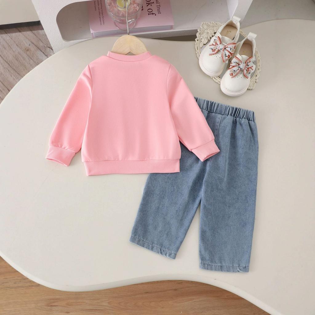 Детский повседневный комплект с длинным рукавом, удобные наряды для повседневной носки