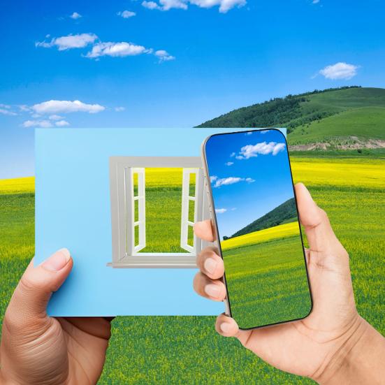 Creative Window Frame Photography Prop for Travel Photos Portable Outdoor Photography Frame Enhances Landscapes And Subjects Prop for Bloggers And