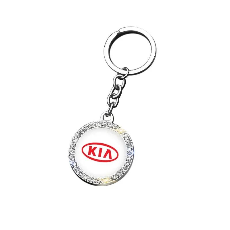 Car Key Rings Keychains Diamond Keyring Pendant for KIA K5 Sportage Sorento Soul Optima K2 K3 K7 KX3 Forte Ceed Cerato Carens xmwcj44
