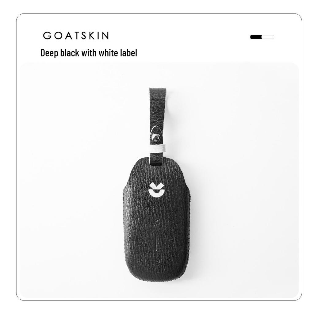 Nio ES8/ET9/ES9 Car Key Case - Premium Leather Protective Shell with Buckle for Men & Women