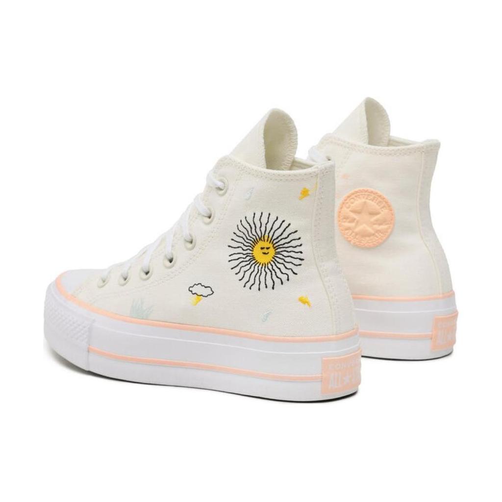 Кеды Chuck Taylor All Star Wmns Converse на платформе с высоким верхом 'Цветочная вышивка' Женские A03516C