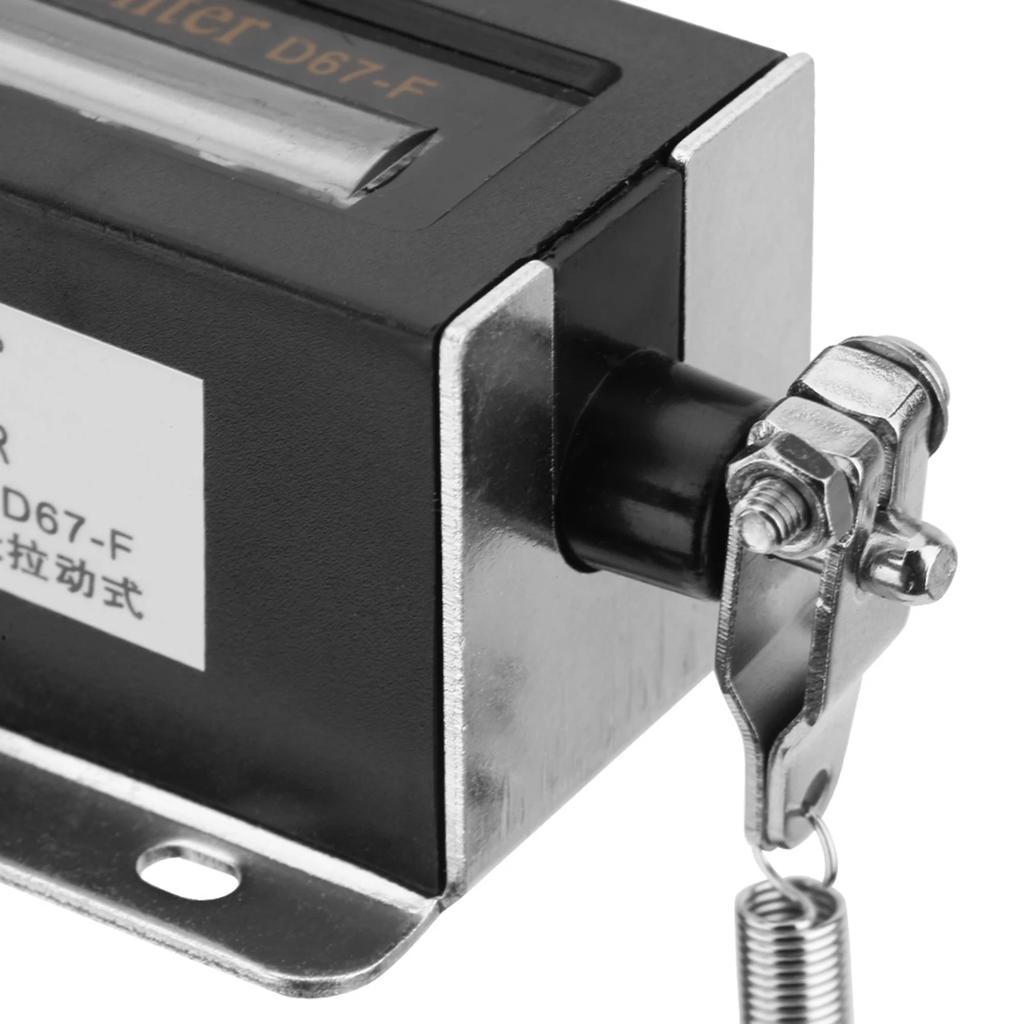 D67F 5-разрядный механический сбрасываемый ручной счетчик тактов с ручным приводом, сбрасываемый механический счетчик, механический счетчик щелчков