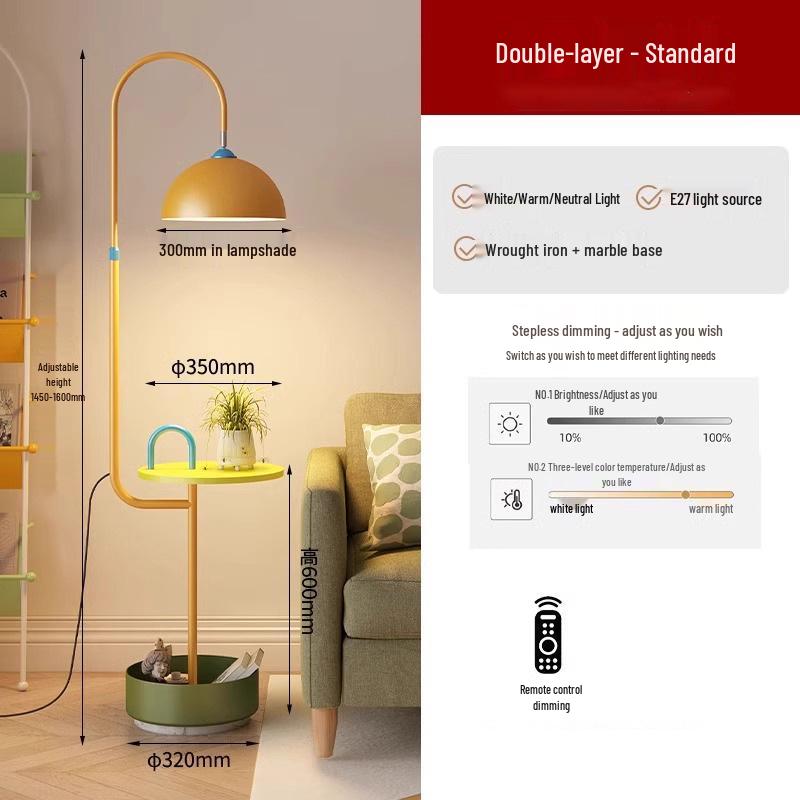 Мемфис Торшер: Стильная гостиная, диван и лампа для детской комнаты со встроенным хранилищем и функцией журнального столика