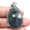 Подвеска из дизайнерского яшмового камня, ручная работа, серебряное украшение ко Дню матери, 2 дюйма