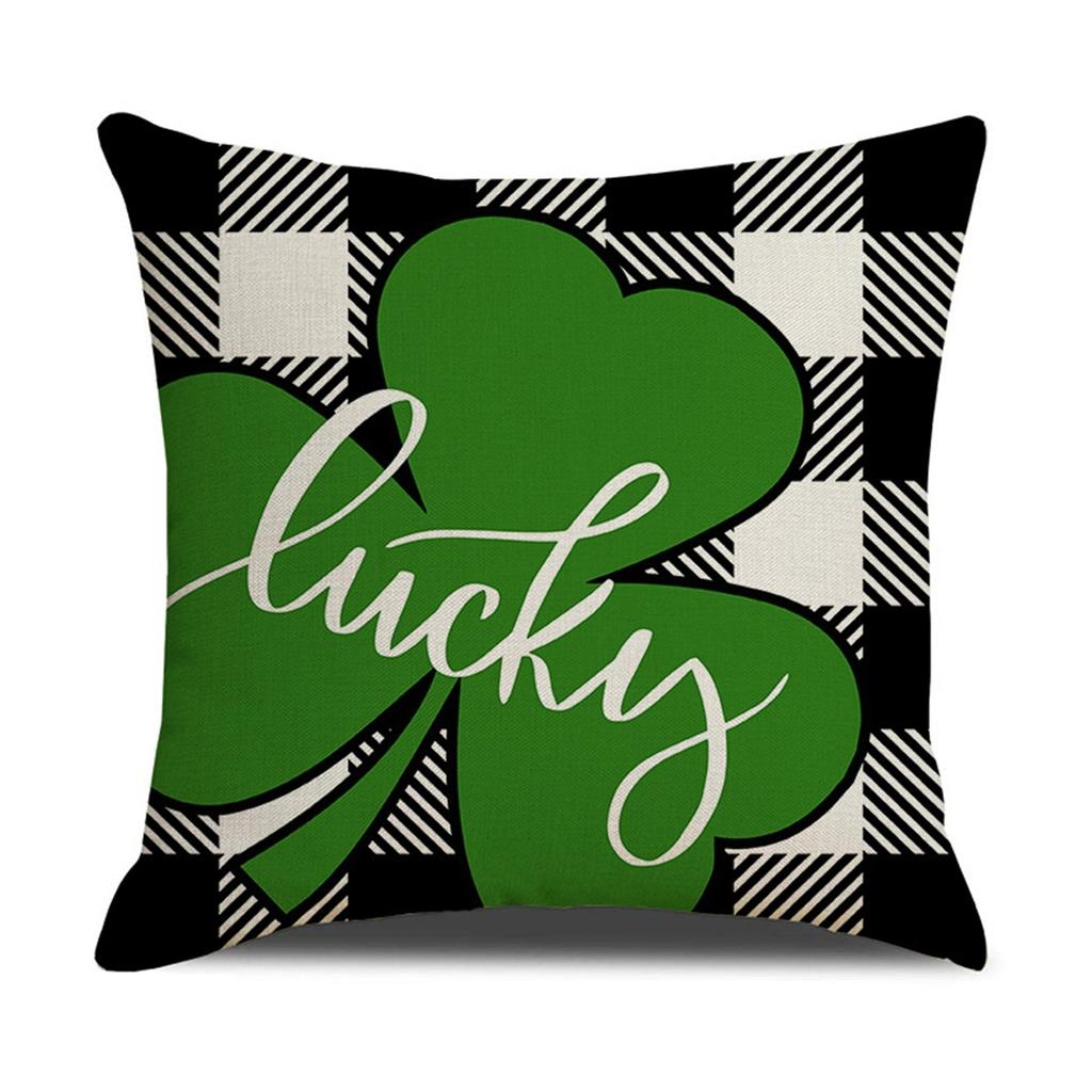 Улица. Чехол на подушку из хлопка и льна ко Дню Святого Патрика, наволочка для дивана, домашний декор, 18 дюймов