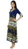 Bimba Womens Blue Anarkali Kurta Kurti Contemprory Chic Style Indian Long Maxi