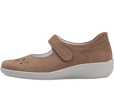 Женские слипоны на липучке Semler Birgit b6035-040-027 бежевые