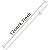 100 Pcs Cocktail Picks for Appetizers - Long Decorative Toothpicks for Party, Fancy Bamboo Skewers Sticks for Food Drink - white