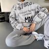 Унисекс Худи-куртка с капюшоном - Европейский и Американский Стиль, Осенне-Зимний Принт 2024