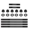 Cylinder Head Bolts, Steel Heavy Duty Cylinder Head Studs Nuts Kit Fit for Rhino 660/ 660