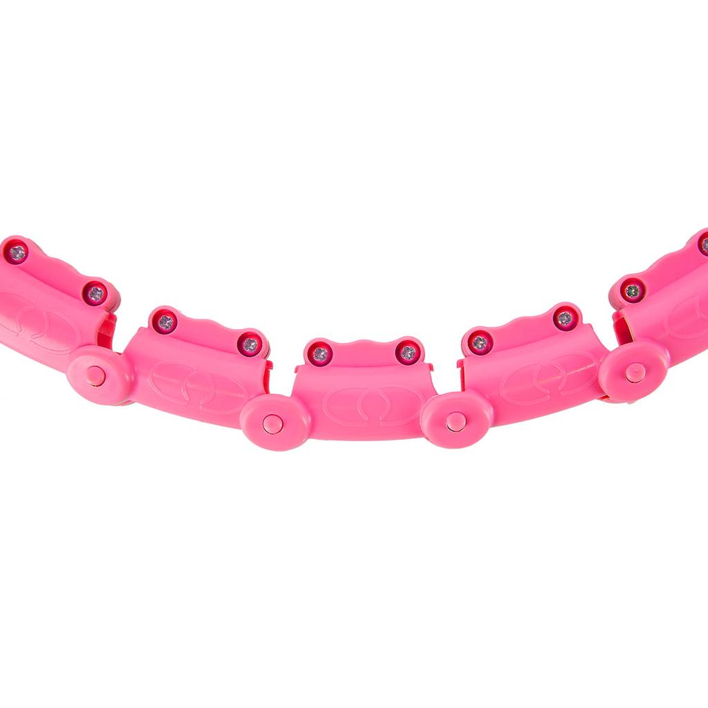 Oha02 Hula Hop Pink Z Wypustkami I Obciążnikiem One Fitness