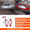 For Mercedes-Benz GLE W167 -2024 Real Carbon Fiber Sticker Gear Shift Armrest Side Panel Car Accessories Interior decorative