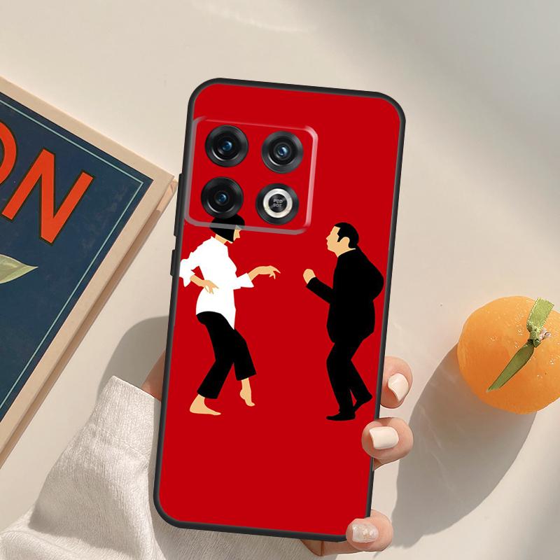 Чехол 'Криминальное чтиво' с танцующими персонажами для OnePlus 13T 10T 10R 12R 13R 15 13 12 11 10 9 Pro Nord CE 5 2 3 4 Lite N20 N30