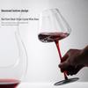Ensushou H28 Striped Red Stem Red Wine Glasses