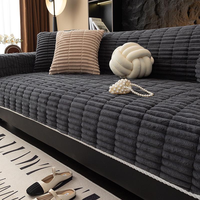 Autumn And Winter Thickened Non-Slip Plush Sofa Cushion Thickened Warm Seat Cushion All-Inclusive Sofa Towel Cover