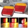 Rear Reverse Brake Stop Lamp 1 Pair 26 LEDs Tail Light Trailer Truck Caravan Taillight 12V