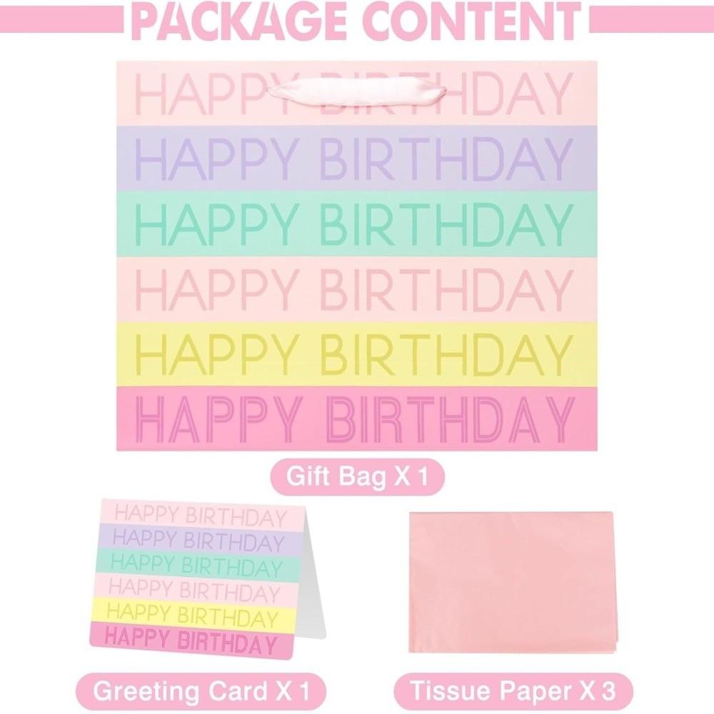 Reusable Party Decoration Boxes Colorful Gift Boxes Birthday Gift Bag for Birthday, Baby Shower