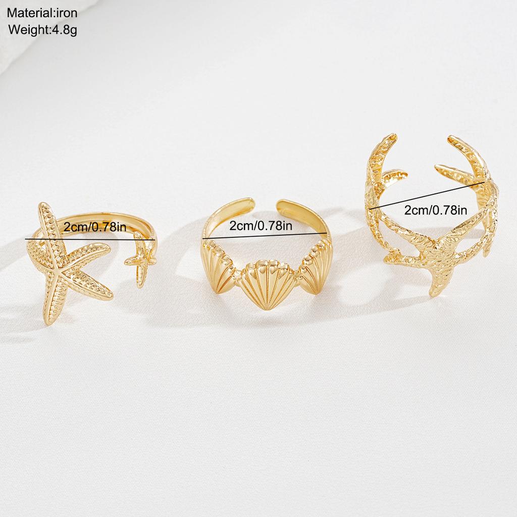 Набор из 3 массивных металлических колец золотого цвета для женщин, минималистичные перекрещивающиеся кольца, женские штабелируемые минималистичные кольца для ношения вместе