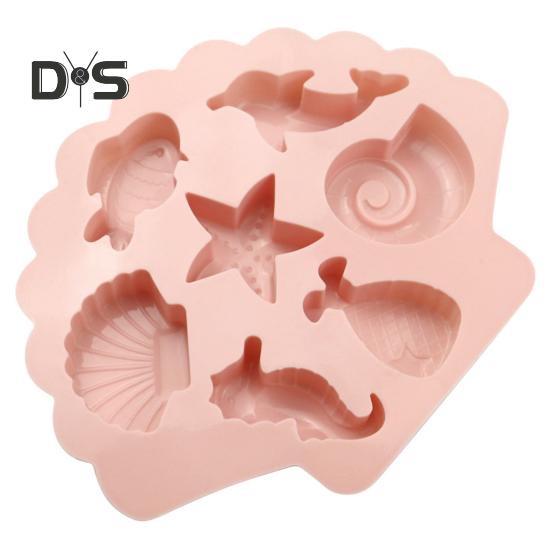 Форма для торта Гибкая океанская животная конструкция DIY Инструмент 3D Ocean Sea Силиконовая форма