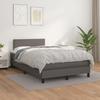 3140997 vidaXL Divan Bed with Mattress Grey 120x200 Cm Faux Leather