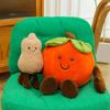 Good Persimmon Peanut Doll Plush Toy Good Persimmon Peanut Doll Cute Peanut Persimmon Doll Persimmon Ruyi Throw Pillow