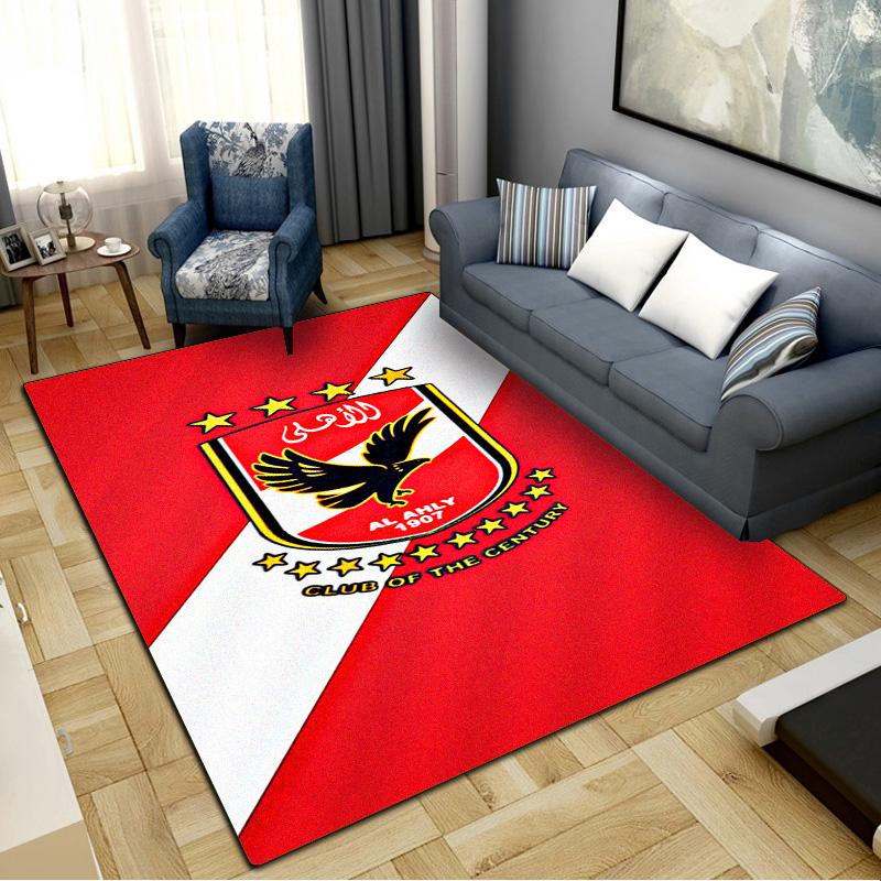 Al Ahly Carpet Rug for Living Room Bedroom Home Sofa Decoration, Kids play Non-slip Floor Mat