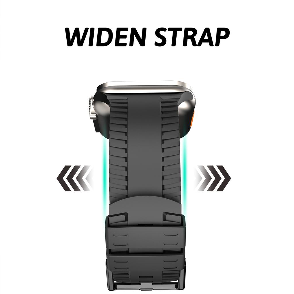 Ремешок с узором в виде шин для Apple Watch Ultra Band 49 мм, 44 мм, 45 мм, 41 мм, 42 мм, 38 мм, силиконовый браслет Correa IWatch Series 8 Se 7 6 5 4