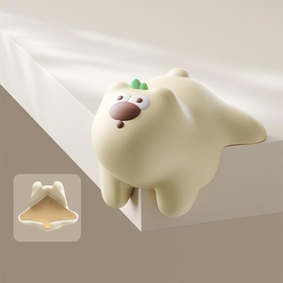 4Pcs Animal Furniture Corner Protector Anti-collision Baby Proof Soft PVC Self-adhesive Bear