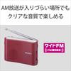 Sony Handy Portable Radio Red FM/AM ICF-51/R