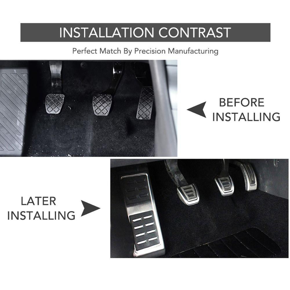 Автоаксессуары Тормоз Для Skoda Комплект Накладка на педаль Тормозная накладка Педали автомобиля Накладка на педали