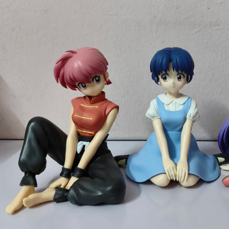В наличии Оригинал BANDAINAMCO BANPRESTO Ranma 1/2 Relax Time Шампунь Тендо Аканэ Ранма ПВХ Фигурка Модель Коллекционная Фигурка Игрушка
