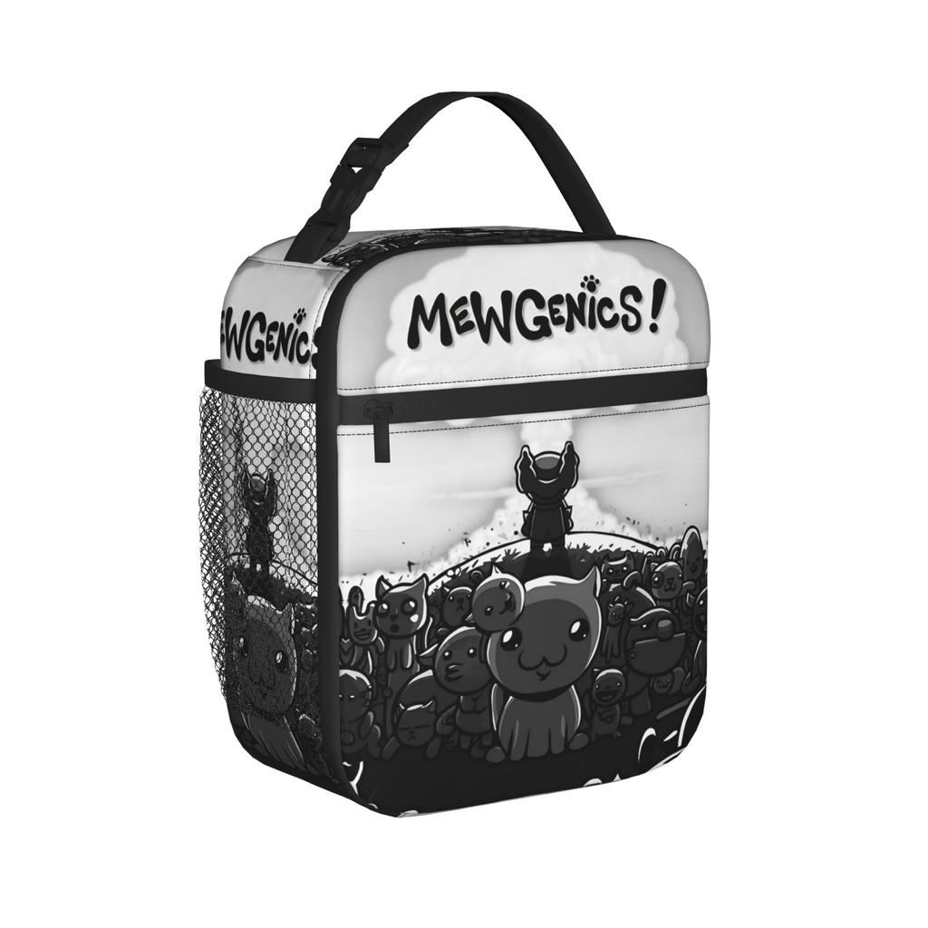 Mewgenics Мультяшное Животное Изолированная Сумка-Ланчбокс Сумка-Холодильник Многоразовая, Контейнер для Ланча Большой Ланч-бокс Сумка-тоут для Еды Пляж Путешествия