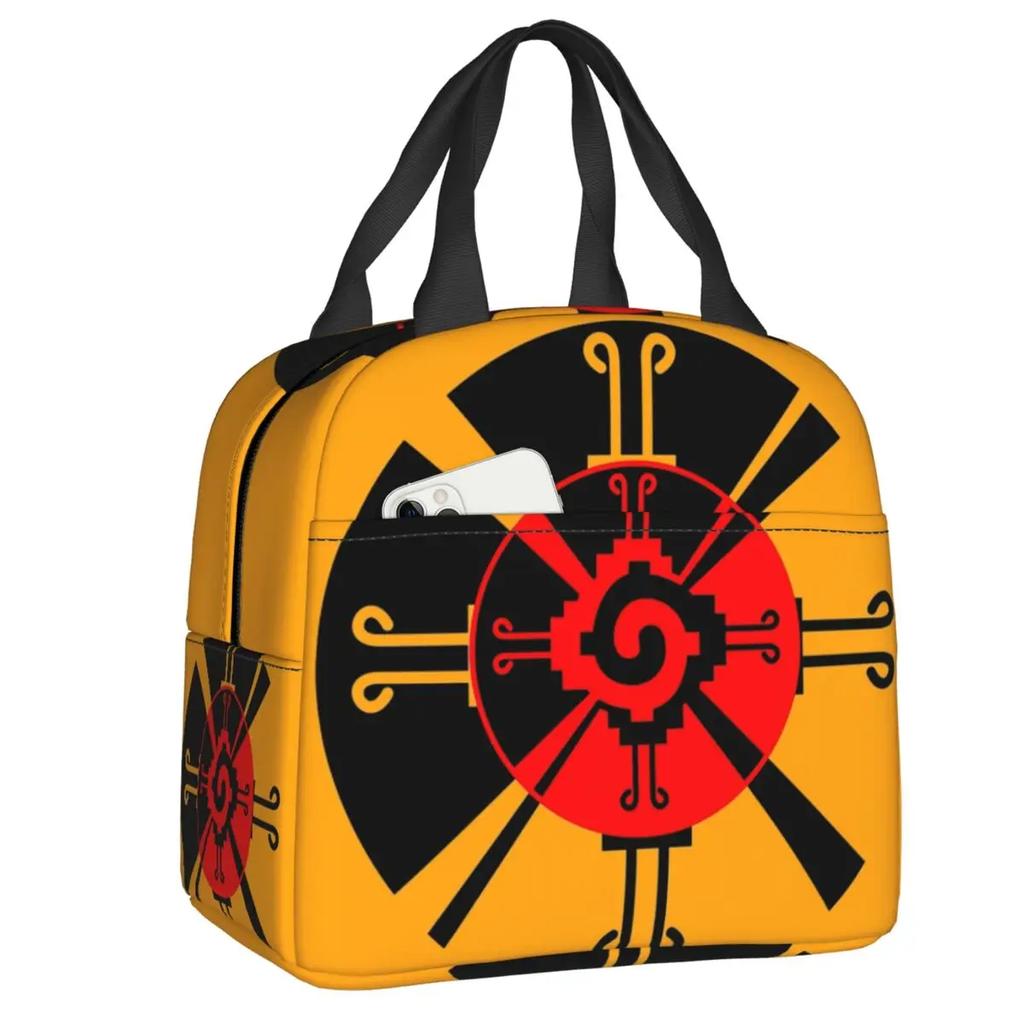 Пользовательские майя Хунаб Ку с двуглавой змеей сумка для обеда для мужчин и женщин термохолодильник изолированный ланч-бокс для детей школа