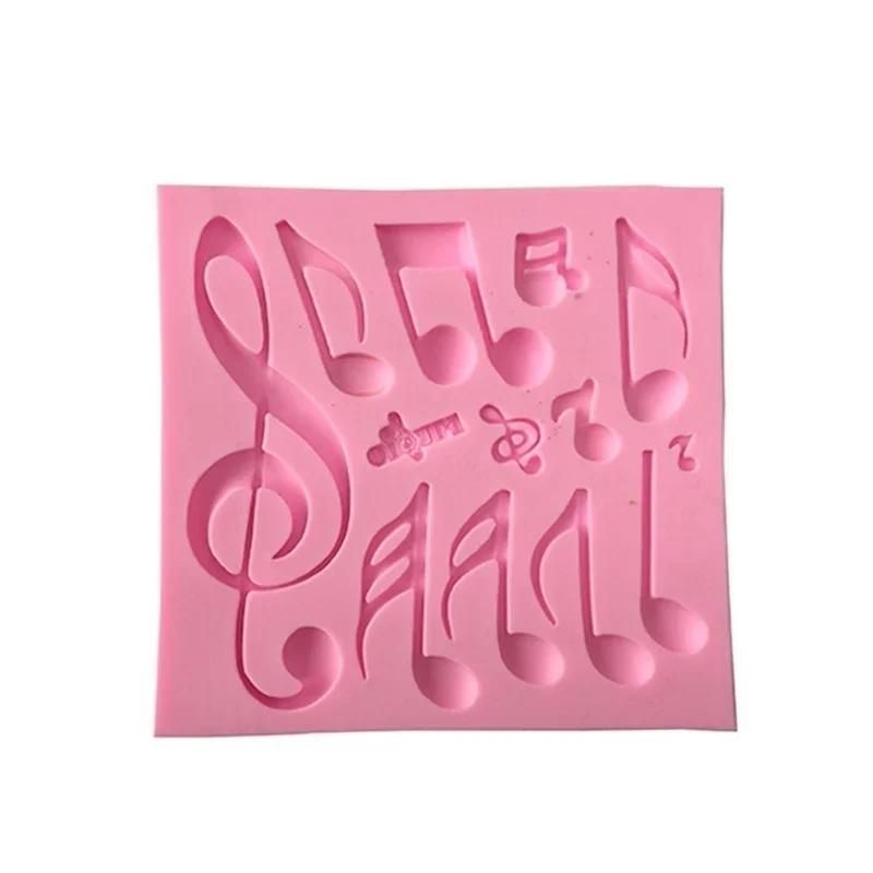 Music Symbol Shape Silicone Molds Musical Fondant Cake Decorating Tools Polymer Clay Moulds