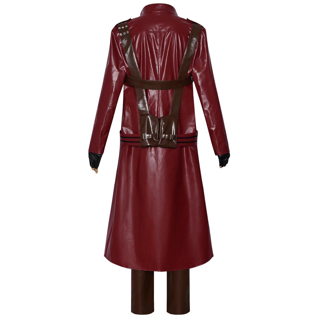Devil May Cry 3 Косплей Данте Полный Комплект Красный Кожаный Плащ, Мужской Костюм для Игрового Сценического Выступления