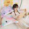 Rainbow Dolphin Plush Toy With Sleep Pillow For Kids Bedtime And Play