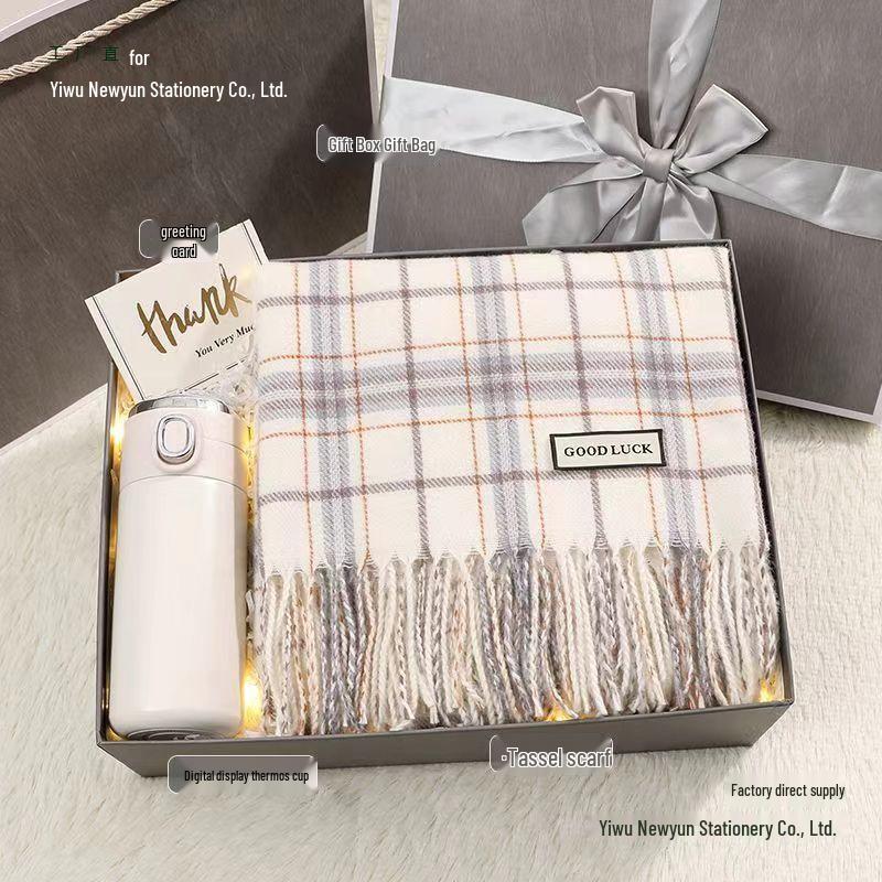 Warm Winter Scarf Gift Box for Women: Christmas, Birthday, or Special Occasion