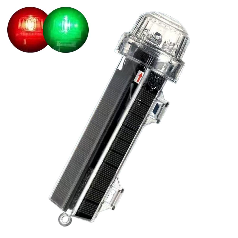 Solar Ocean Signal Light Navigation Signal Light Waterproof Flash LED Night Warning Light Yacht And Fishing Boat Accessories