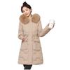 Inotenka Down Long Plus Loose Solid Perfect for Autumn Women's Coat, Coat, Winter, Size, Fit, Hooded, Color, Warm, Windproof, Thick, Commuting, (L,