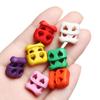 Double Hole Stopper Cord Lock Apparel Shoelace Buckle Sportswear Accessories Bean Toggle Clip