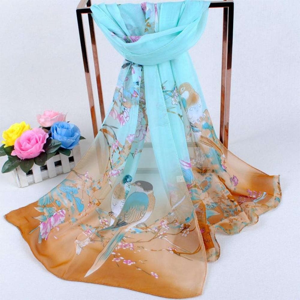 Breathable Long Chiffon Scarf Big Size Muslim Headband High Quality Beach Scarves Women