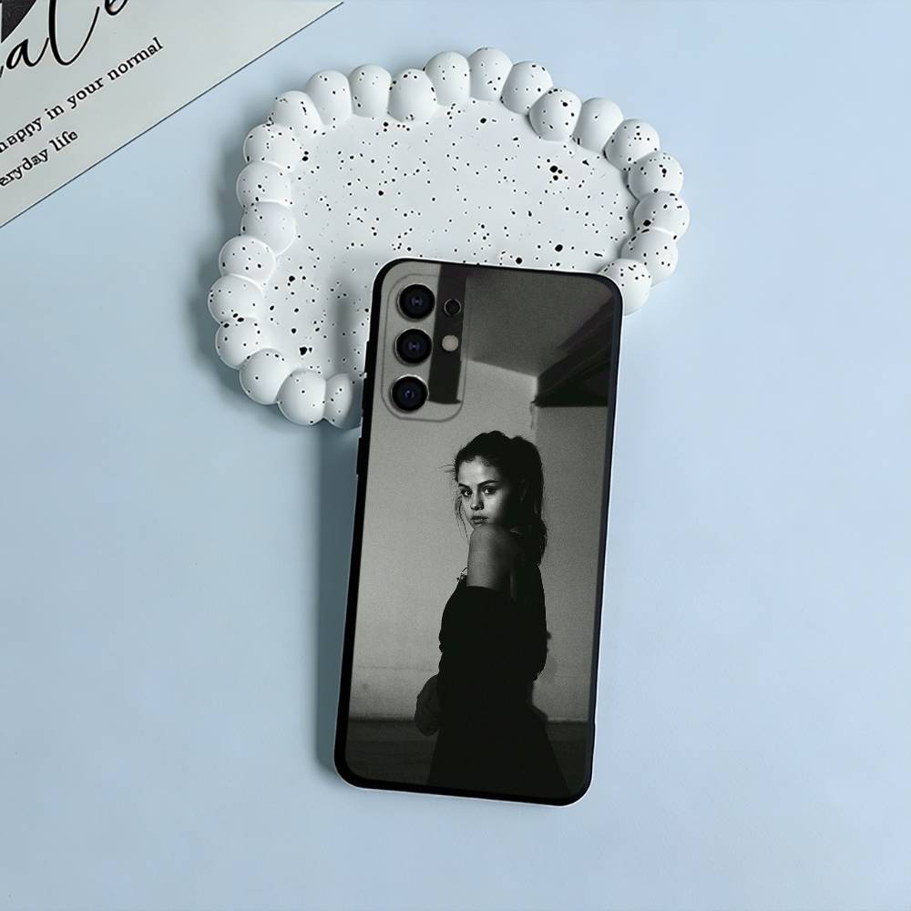 Мягкий силиконовый чехол S-G-Selena-Gomez для Samsung S25, S24, S21, S22, S23, S30, Ultra, S20, Plus, FE, Lite-Черный
