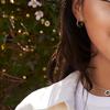 Pandora Pavé Pave Heart Earrings Women's Rose Gold # 286317C01