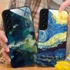 Чехол для телефона с абстрактной масляной живописью для Samsung Galaxy S26 S25 S24 S23 S22 S21 S20 Note20 Plus FE Ultra Защитная крышка из стекла