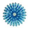 652F Rusts Resistant Metal Wall Art Multicolored Iron Sunflowers Hanging Ornament with Glowing in Dark Beads For Room Styling