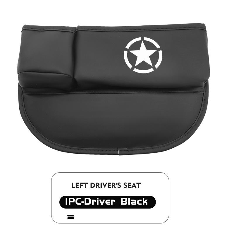 For Jeep Car Seat Gap Storage Box Leather Organizer with Cup Holder Compass Renegade Cherokee Wrangler JK Patriot Liberty AKY1