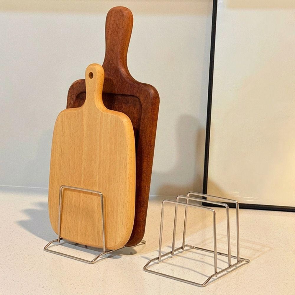 Non-Slip Chopping Board Holder Space Saving Pot Pan Lid Holder  Kitchen Storage